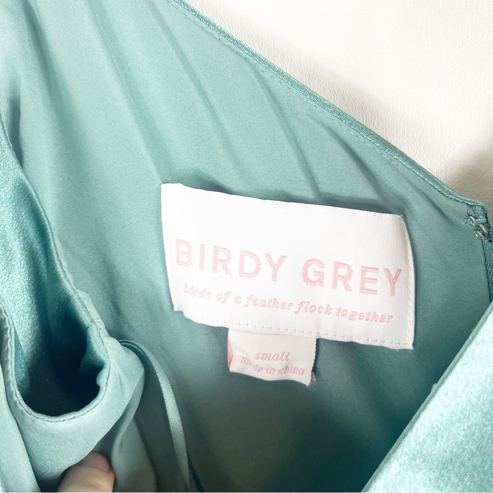 Birdy Grey Jay Satin Bridesmaid Maxi Dress in Sea Glass size Small - Picture 6 of 6